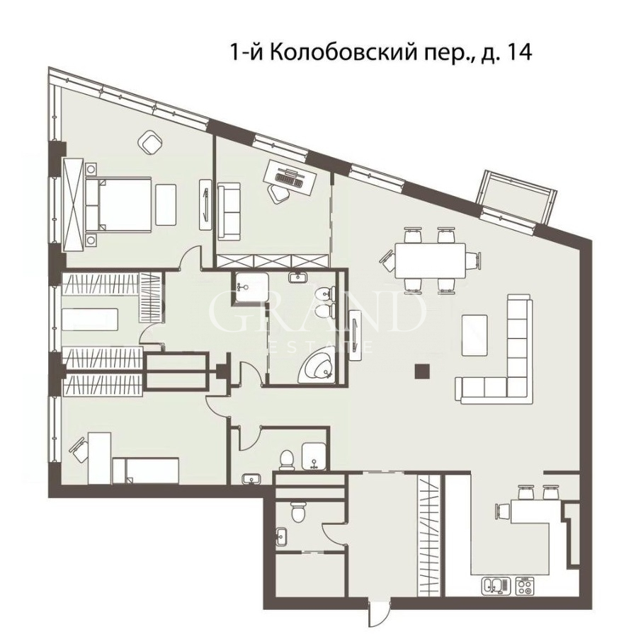 Продам квартиру в Москве по адресу 1-й Колобовский переулок, 14, площадь 212 квм Недвижимость Москва (Россия)  В подъезде круглосуточная охрана