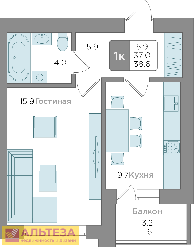 Продам квартиру в Калининграде по адресу Новгородская улица, 3Ак6, площадь 386 квм Недвижимость Калининградская  область (Россия)  м
